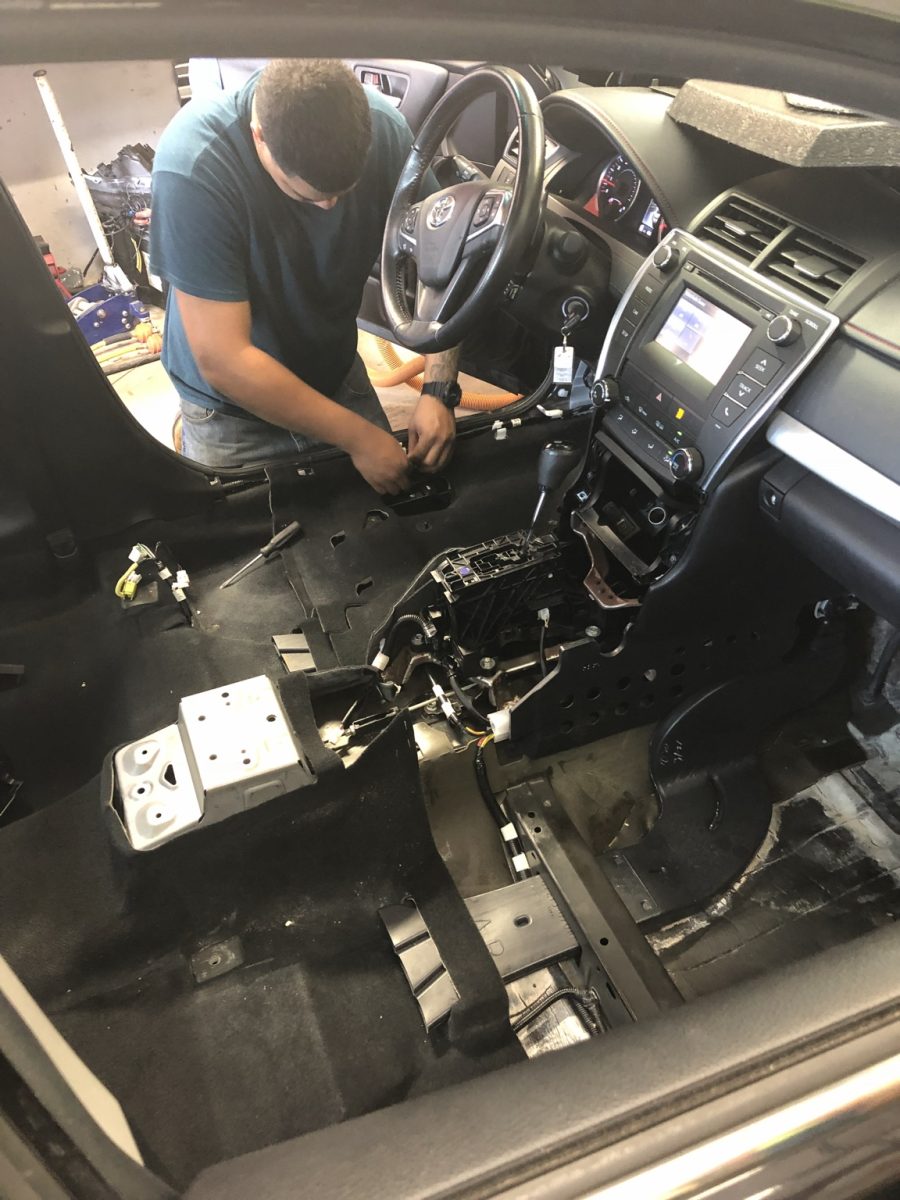 McCoy technician performing detailed on-site repair work